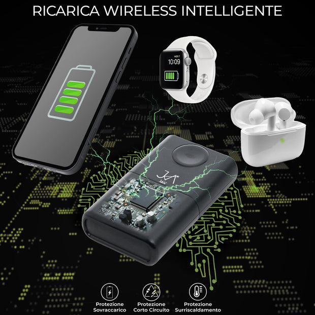 Jokla*PowerBank 10.000mAh 22.5W - Ricarica Wirless e Cablata